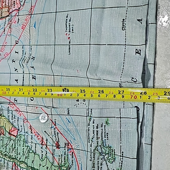 Map of the World Button Down Shirt - Picture 6 of 6